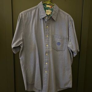 Chaps Ralph Lauren Men's Blue Short Sleeve Shirt